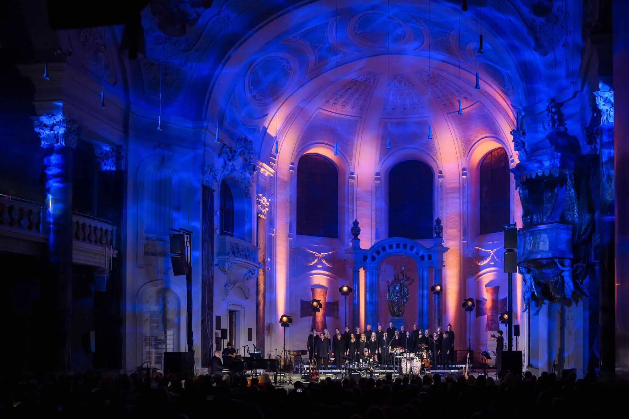 Stage with choir, 2024 concert